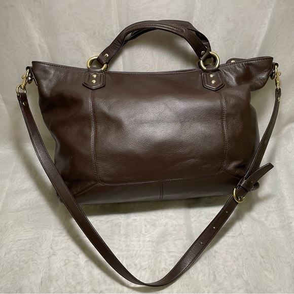 Coach Cambell Izzy Mahogany Brown Large Satchel/Tote, LNC - Picture 2 of 14